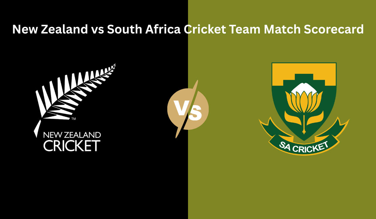 New Zealand vs South Africa Match Scorecard