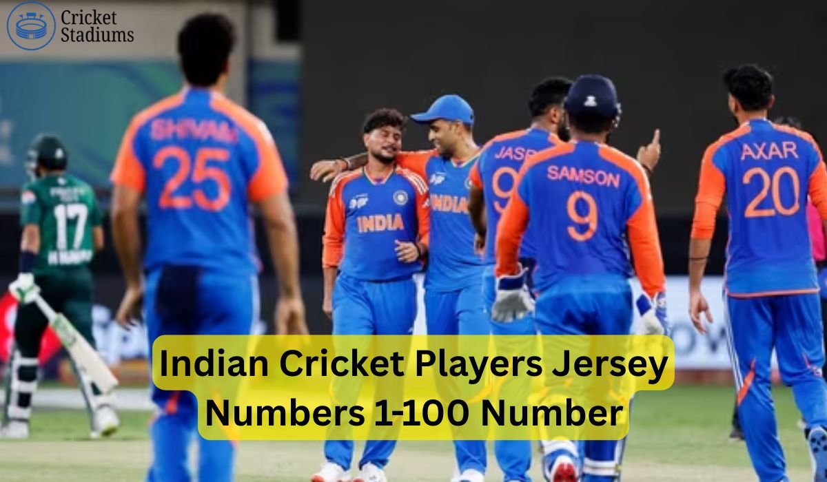 1 to 100 Jersey Number in Cricket India: Complete Guide